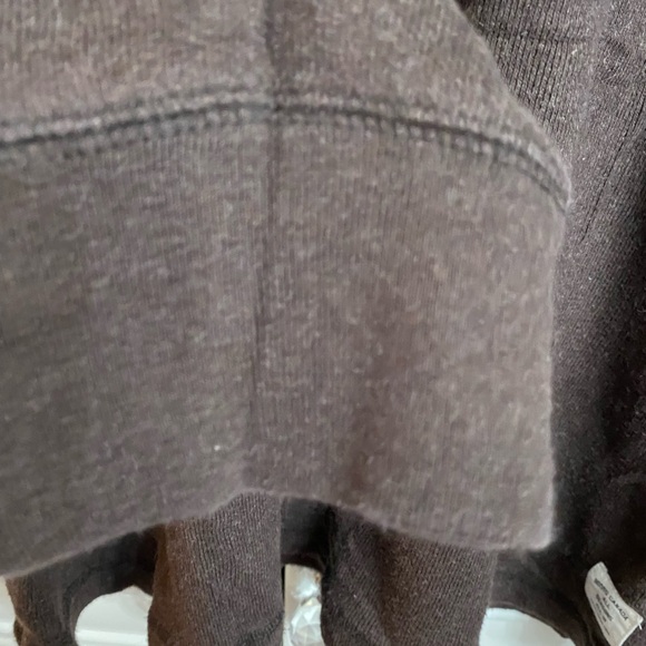 Roots Men’s XXL 1/4 Open Front with 3 Button Closure Brown Long Sleeve Sweater - Picture 5 of 13